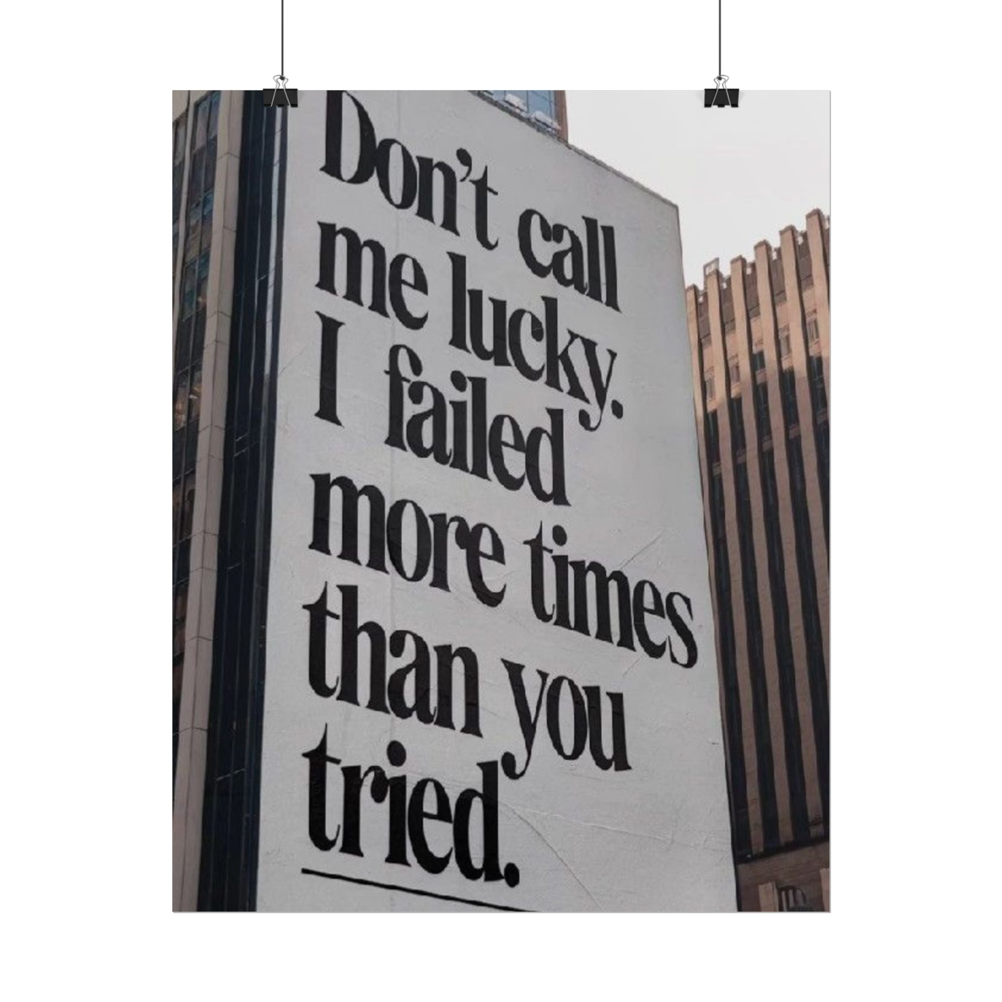 Don't Call Me Lucky Poster