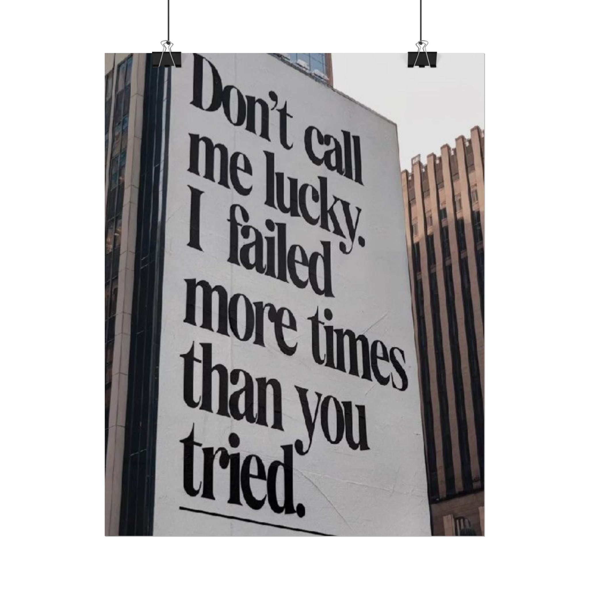 Don't Call Me Lucky Poster