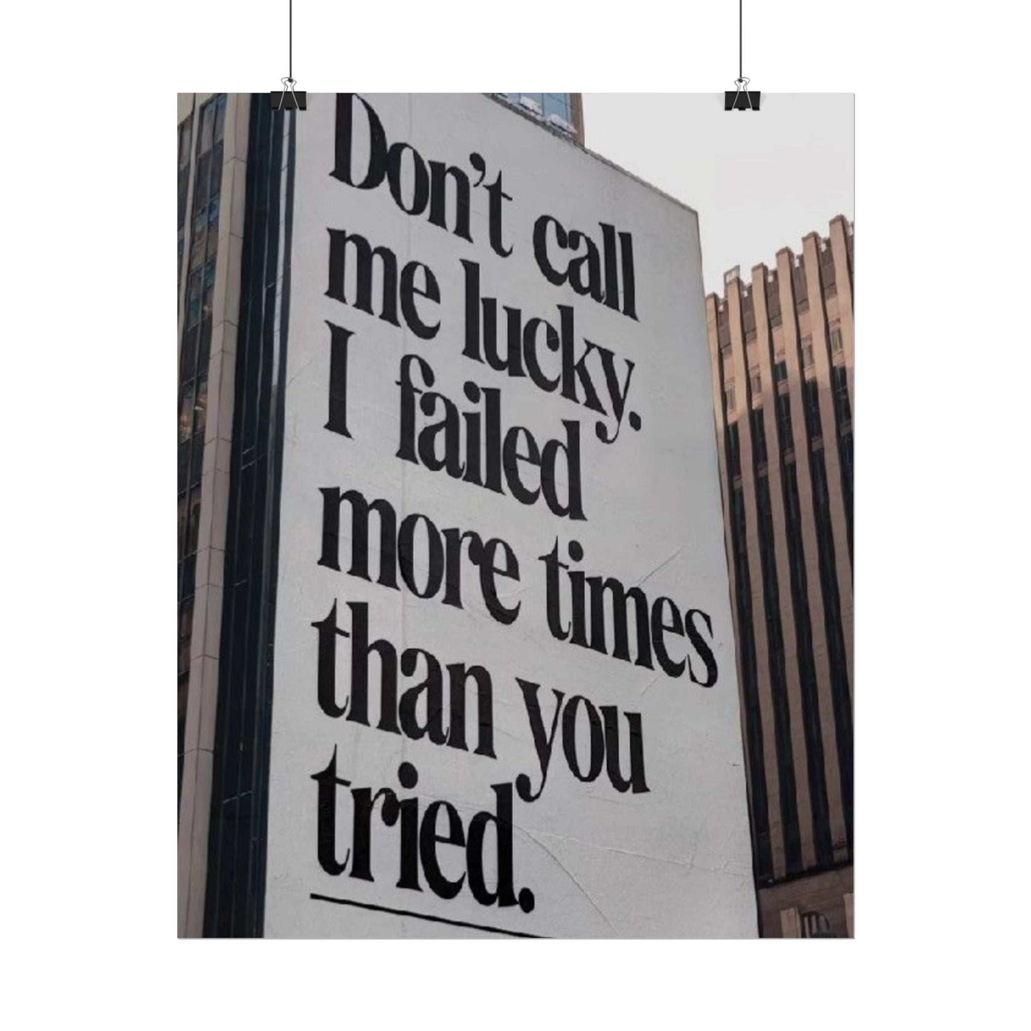 Don't Call Me Lucky Poster