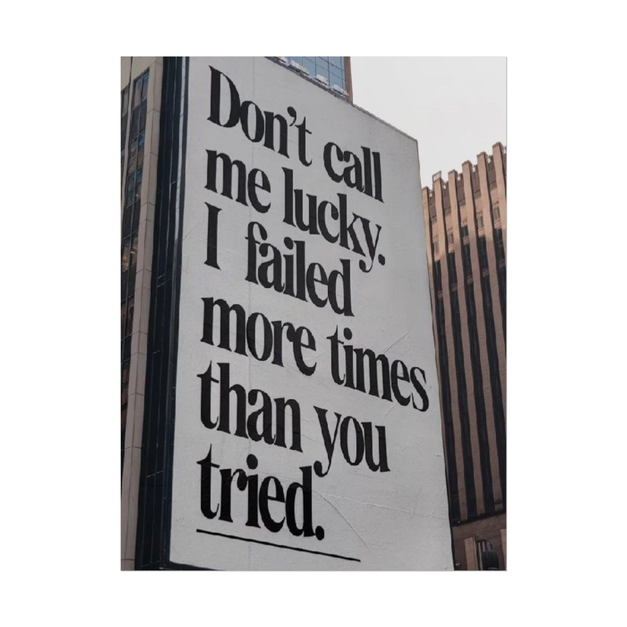 Don't Call Me Lucky Poster