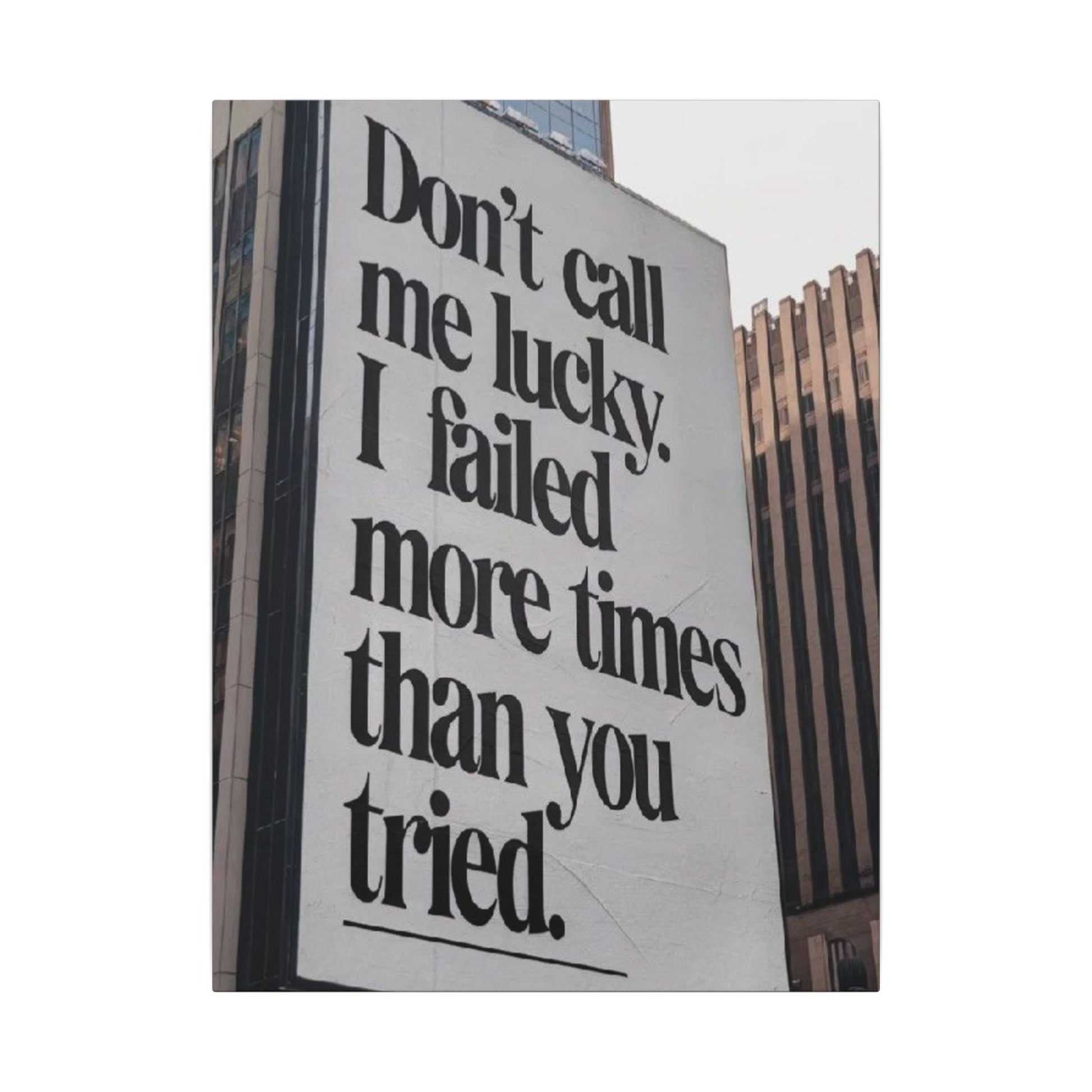 Don't Call Me Lucky Frame