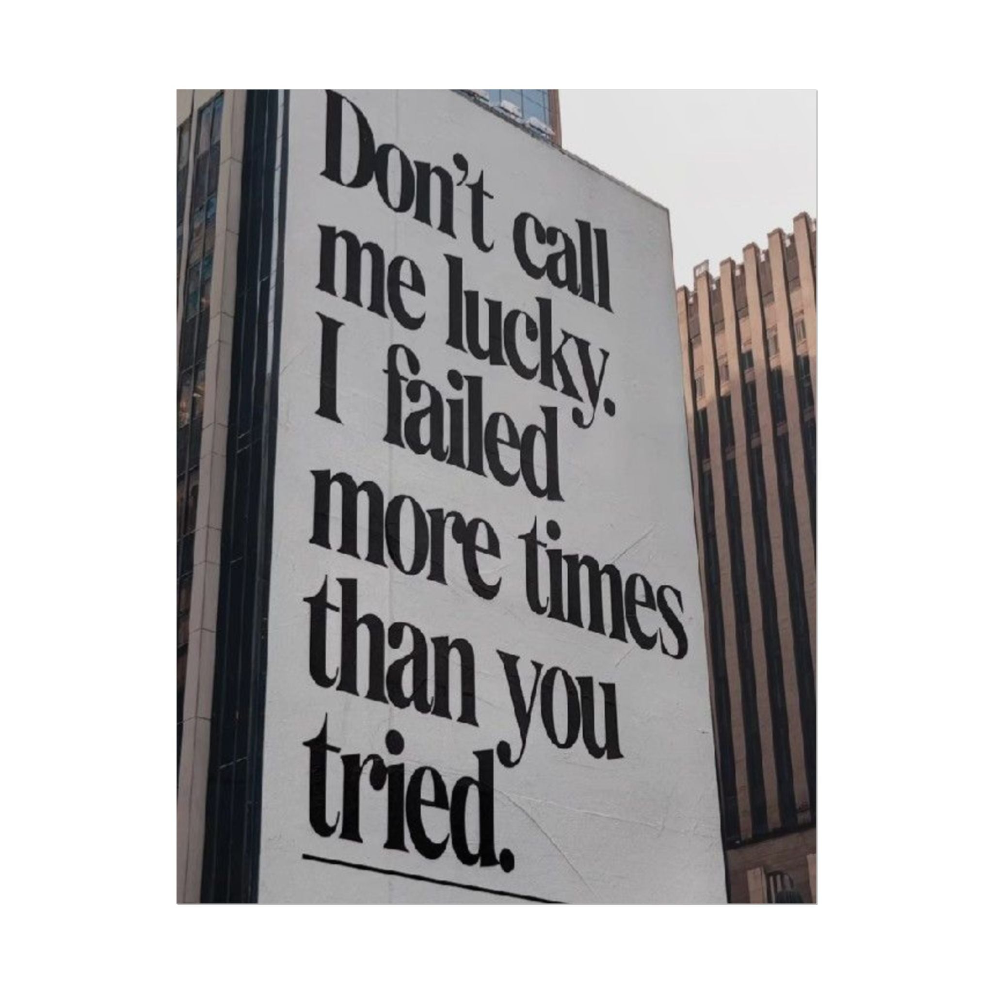 Don't Call Me Lucky Poster