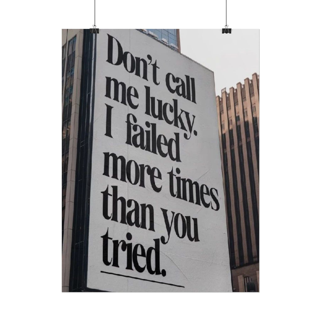 Don't Call Me Lucky Poster