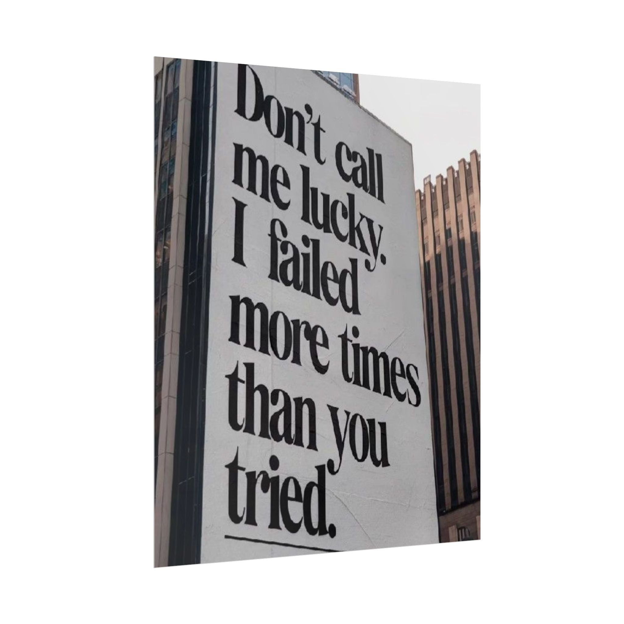 Don't Call Me Lucky Poster